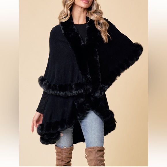 20 Absolutely Fabulous Faux Fur Trim Cardigan Jacket - Picture 3 of 5